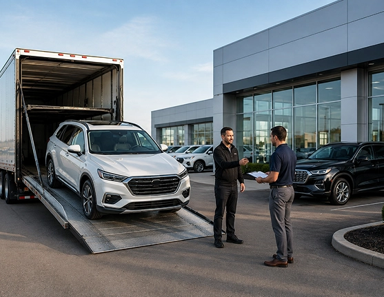 Vehicle transfer between dealership locations